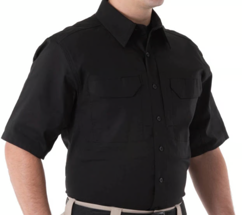 Men’s Black Tactical Short Sleeve Shirt