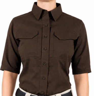 Women's Kodiak Brown Tactical Short Sleeve Shirt