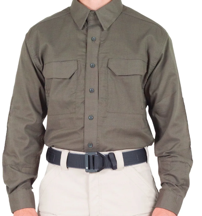 Men’s  Ranger Green V2 Tactical Long Sleeve Shirt