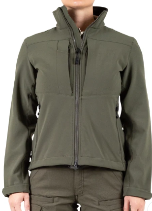Women's OD Green Soft Shell Short Jacket